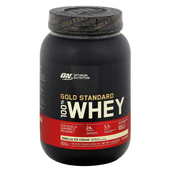 OPTIMUM NUTRITION GOLD STANDARD WHEY VANILLA ICE CREAM 2LB